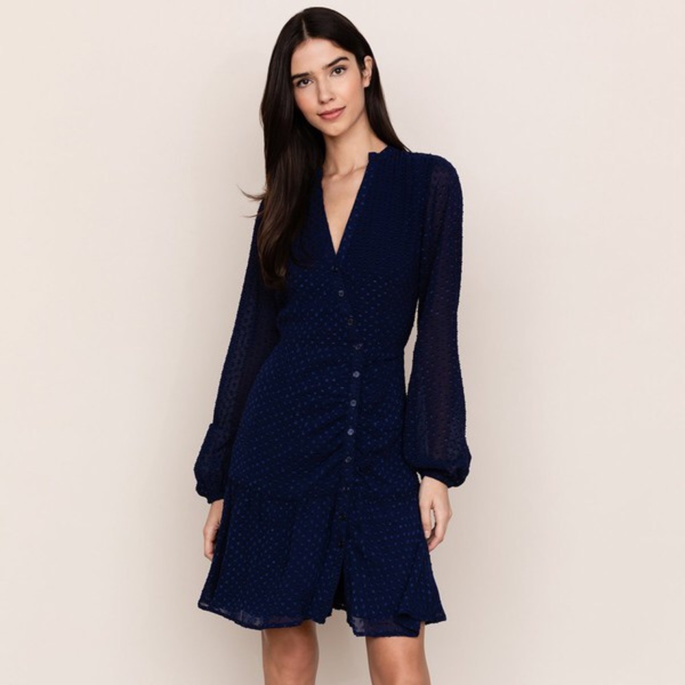 New Yumi Kim Valencia Dress - Navy Swiss Dot